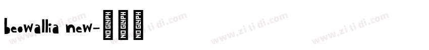 beowallia new字体转换